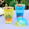 Youngever 7 Sets Plastic Yogurt Cups, Reusable Plastic Dessert Cups