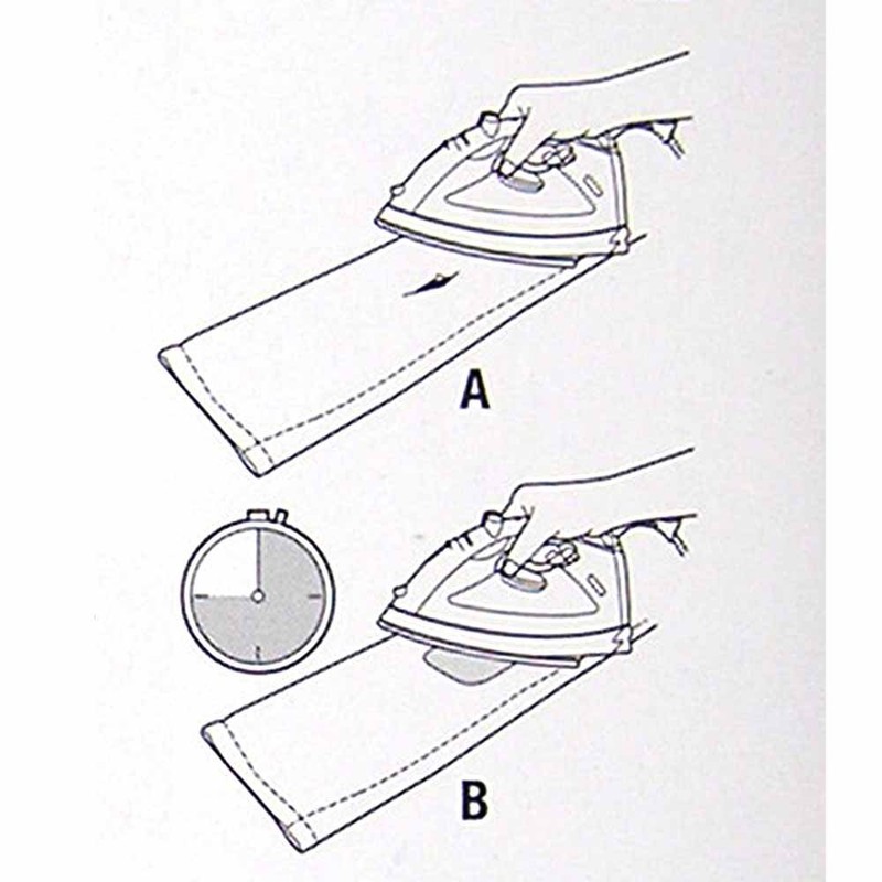 No-Sew Iron-on White Denim Oval Elbow Knee Repair Decorative Patches