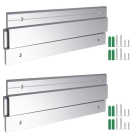 Zorfeter 2 Pairs Z Hanger French Cleat Hanger 10 Inch - Mirror, Picture, Whiteboard, Headboard, Artwork Frames Wall Mounting Brackets - Z Bar Hanger Supports