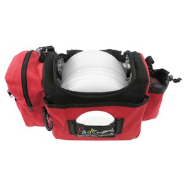 Fade Crunch Disc Golf Bag – Compact, Durable, and Lightweight Disc Storage (Red)