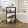 HapiRm HapiRm Fruit Basket Kitchen Cart - 4-Tier Rolling Storage