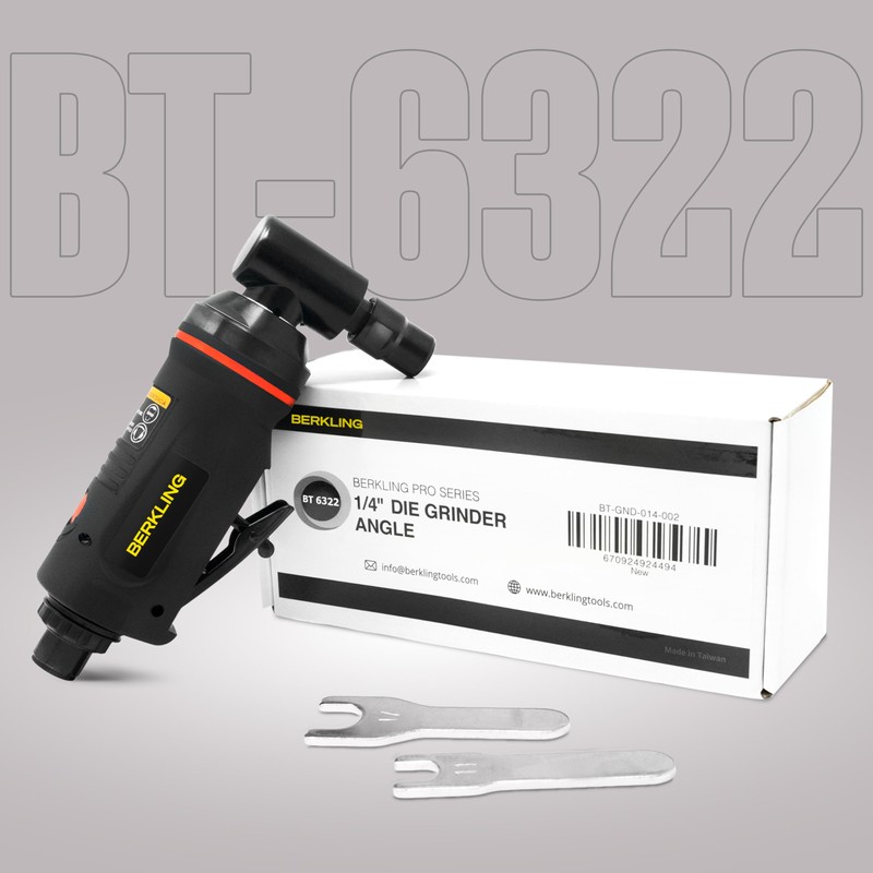 Berkling Tools BT 6322 1/4" Right Angle Air Die Grinder