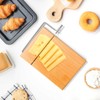 LZMS Wooden Cheese Cutting Board, Cheese Slicer Kit with Replaceable