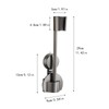 TENOL Hands Free Hairdryer Stand Wall Mounted Blower Stand Holder
