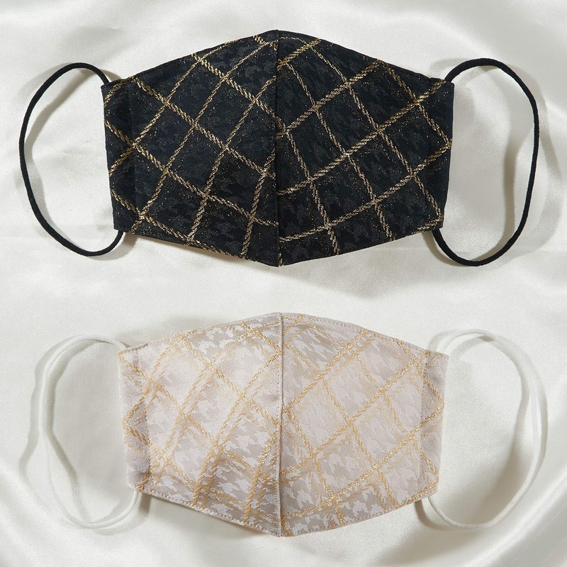 Nishijin Mask Grace Nishijin Textile Mask, Made in Japan, Washable,