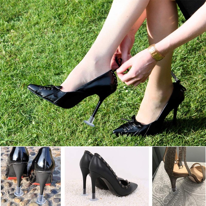 High Heel Protectors for Shoes On Grass, 30 Pairs Clear