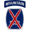 10th Mountain Division Patch Color AGSU