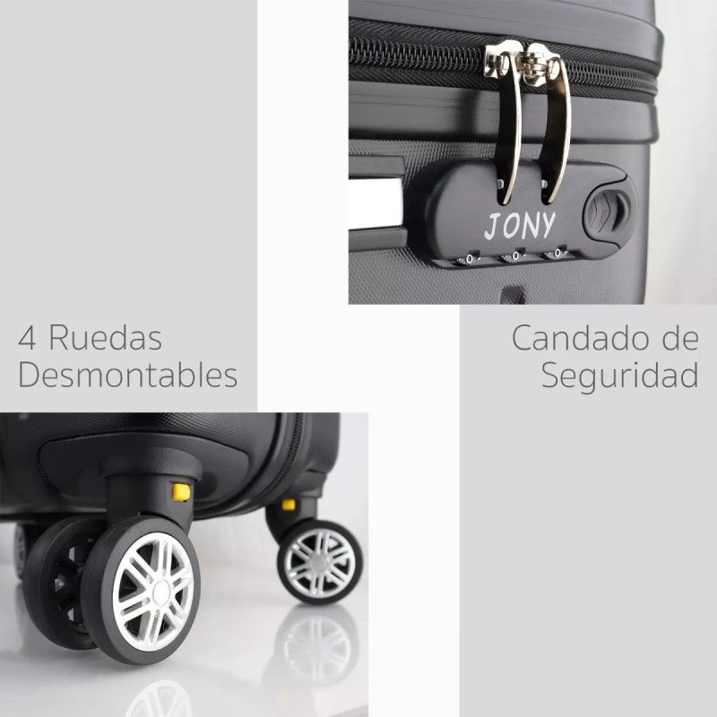 Jony Maleta Jony ABS003 34.5cm de ancho x 52.5cm de
