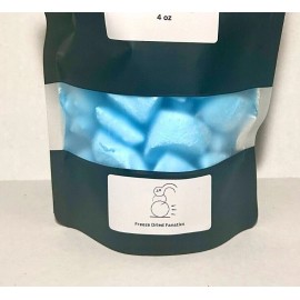 Freeze Dried Candy Blue Raspberry Laughy Taffy *Pick Size* Made Fresh - 4 oz