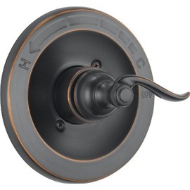 Delta Windemere 14 Series Single-Function Valve Trim Kit, Oil Rubbed Bronze Handle Set for Shower Faucet System, Oil Rubbed Bronze BT14096-OB (Valve Not Included)