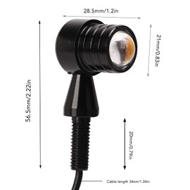 2 Señales De Giro Para Motocicleta, Indicadores LED Para Motocicleta, Intermitentes Delanteros Y Traseros, Lámpara ámbar, Luces CC De 12 V, Universales Para Scooter, Motocicleta Deportiva(#3)