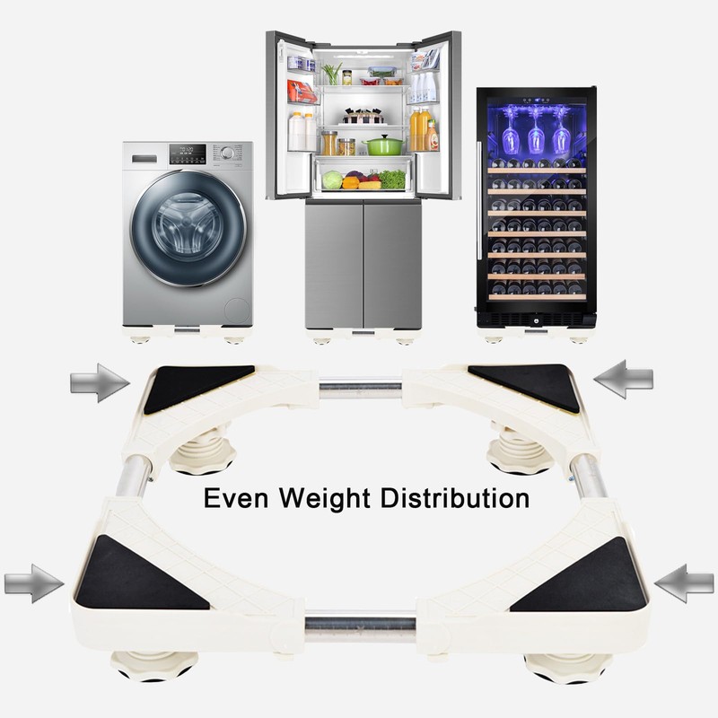 Washing Machine Stand Adjustable Dryer Stand with 4 Sturdy Feet