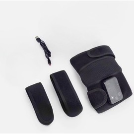 Heated Knee, Elbow, Shoulder Brace with Digital Display, Electric Therapy Wrap, Adjustable Temperature Control, Black