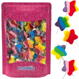 The Dreidel Company Swirl Sucker Candy, Rainbow Swirl Rings Candies, Mixed Fruit Flavor, Individually Wrapped Sucker (Super Star Lollipop, 10-Pack)