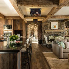 MLGB Rustic Bear Flush Mount Ceiling Light Fixture, Farmhouse Vintage Industrial Metal Cage Light Perfect for Kitchen, Dining Room, Foyer Entryway, Cabin, Loft Lighting (Bulbs not Included)