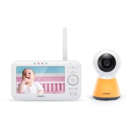 VTech Baby monitor VM5254 - High Resolution Video Baby Monitor - Clear Sound, LCD Colour Screen and Night Vision Function - With Intercom Function, Lullabies and Night Light