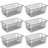 GEDLIRE 15.2" Metal Wire Baskets for Organizing 6 Pack, Household