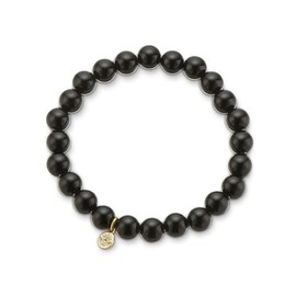 Palas Jewellery Women's Onyx Energy Gem Bracelet, Black