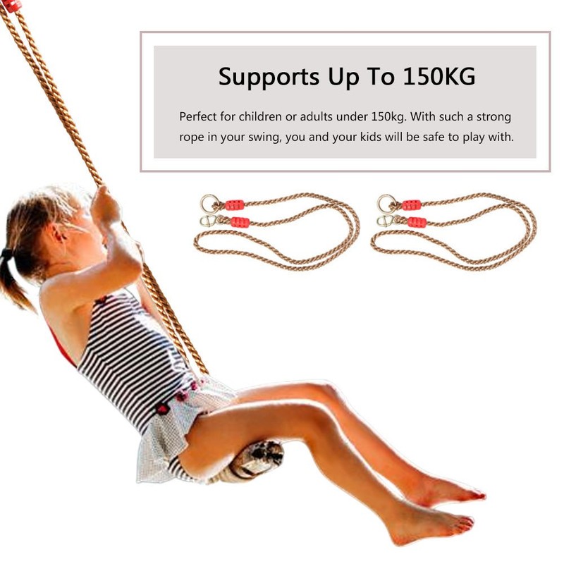 ZAWELIYO Adjustable Outdoor Swing Ropes Hammock Swing Tree Ropes Commercial