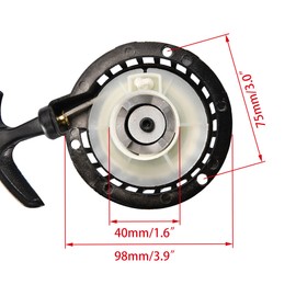 WOOSTAR Recoil Pull Starter Replacement for 40-6 2 Stroke 47cc 49cc 50cc Mini Pocket Bike Dirt Pit Bike ATV