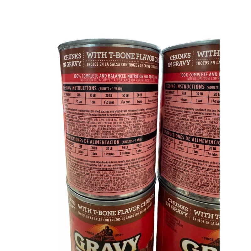 Gravy Train T-Bone Flavor Chunks in Gravy 13.2oz 5 Count