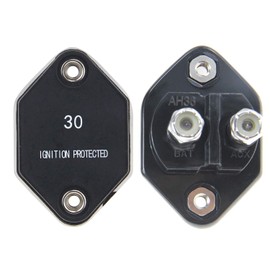RKURCK 12V-32V DC Auto Reset Circuit Breaker Fuse Inverter 30A for Auto Truck RV Marine Trailer Waterproof