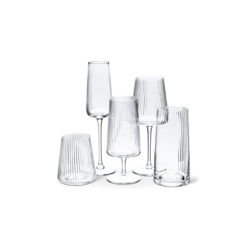 Abbott Collection Tight Optic Wine Glass - 8.5" H (12oz)