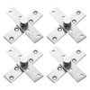 uxcell 4Pcs 360 Degree Rotating Pivot Hinges, 98.5 x 24mm