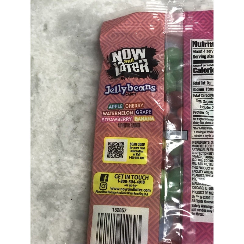 NOW AND LATER Jelly Beans 4 oz. Fruit Basket Easter