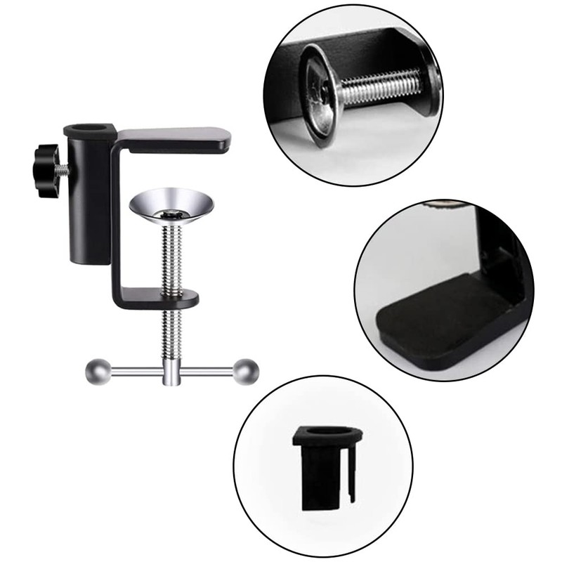 C Shape Desk Table Mount Clamp Adjustable Microphone Stand Professional