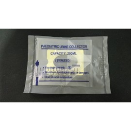 Paediatric Urine Collection Bags 200ml (Sterile) x 5 [Baby/Infants / Toddler/Kids / Children] Sample Collector