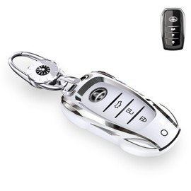 saxsion for Toyota Key Fob Cover,for Camry 2020-2022 Highlander Corolla Prius,2018-2024 RAV4 Avalon C-HR GT86 Prado Sienna Levin Key Fob Case Holder (For Toyota-A)