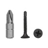 (Pack of 100) Drywall Black Phosphate Carbon Steel 3.5 x
