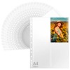 QWORK® 30 Pack A4 Photo Album Refill Pages, Holds 240