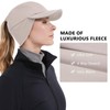 GADIEMKENSD Women's Winter Reflective Fleece Ponytail Hat with Drop Down