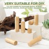 48 Pcs Bamboo Empty Lip Balm Containers, Refillable 5g Lipstick