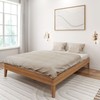 Plank+Beam Solid Wood Platform Bed Frame, Strong Wood Slat Support,