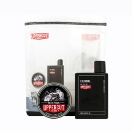 Uppercut Deluxe Styling 3 in 1 Wash and Matte Pomade Duo, A Gentle Wash Suitable For All Hair Types and Medium Hold, No Shine Water Based Pomade, Wash x 240ml, Pomade x 100g