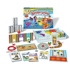 Ravensburger 21441 - Kinderspiele aus aller Welt - Spielesammlung für Kinder, 24 Minispiele für 2 bis 4 Spieler ab 4-7 Jahren