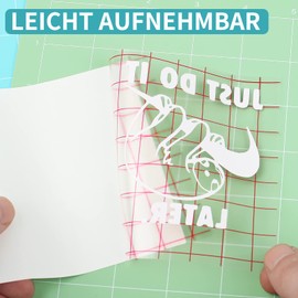 Transfer Film Plotter for Plotter Film Vinyl 30.5 cm x 10 m Transfer Film Plotter for Cri-cut, Silhouette Cameo, Cricut Transfer Film for Party Decoration, Cups, Windows and Stickers