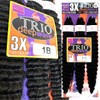 3X TRIO DEEPWAVE 20" (3 PACK) SYNTHETIC HAIR FOR CROCHET