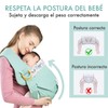 Canguro para Bebe, Rebozo para Cargar Bebe, Porteo Ergonomico para