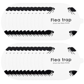 Flea Trap Refill Discs Sticky Trap- Glue Board Refills 24 Packs- 7.1 Inch Natural Glue Discs Refills Board Replacement Pads- Fits Most of Flea Traps