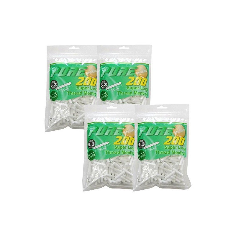 Pure 063345 Hand Wind For su-pa-surimusureddomenso-ru 5.3 mm Filters Pack of 200 2,3,4 Set