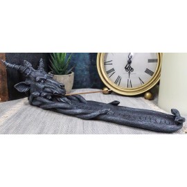 Samael Lilith Sabbatic Goat Baphomet Pentagram Sigil Incense Burner Figurine