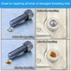 PATIKIL Brass Threaded Repair Insert Nut, 5 Pcs M8x1.25 Male
