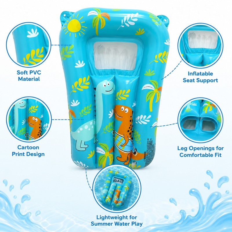 Kids Inflatable Swim Ring for Pool & Beach Play –