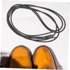 BESPORTBLE Sets Elastic Shoelaces Replacement Multi-purpose Shoelaces Outdoor Reflective Black