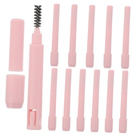 FRCOLOR 12pcs Eyebrow Pencil Extenders with Built in Brow Brush for Precise Application Hygienic Makeup Tool Compatible with Various Pencil Brands for Travel and Daily Use