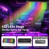 ENDYSHOW DJ Strobe Light for Parties,80W 432 LEDs RGB 3IN1